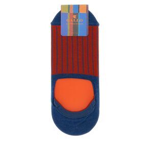 Gallo Men Two-Tone Stretch Cotton Blend Invisible Socks